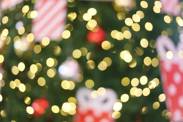 Blur Abstrakt Bokeh Jul Ljus Dekoration Bakgrund — Stockfoto