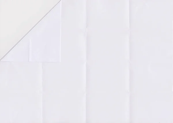 Papel Plegable Blanco Arrugado Para Diseño Fondo Trabajo —  Fotos de Stock