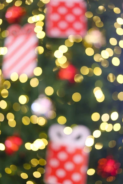 Verschwommene Abstrakte Bokeh Von Weihnachten Licht Dekoration Hintergrund — Stockfoto