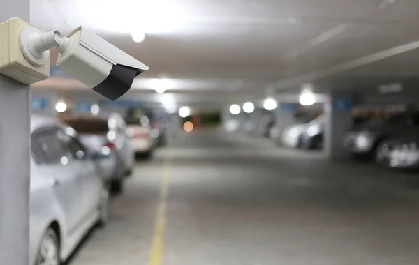 Cctv Tool Auf Dem Parkplatz Hintergrund Ausrüstung Für Sicherheitssysteme Und — Stockfoto