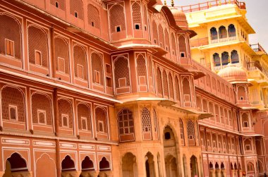 wall section of jaipur's city palace.