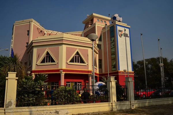 Delhi Índia 2019 Vista Frontal Edifício All India Football Federation — Fotografia de Stock