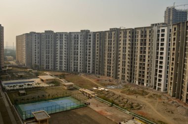 Delhi Ncr, Navi Mumbai, Jaipur, Pune, Kolkata, Mumbai, Gurgaon, Greater Noida, Bangalore, Lucknow, Hindistan inşaat çok katlı konut bina kompleksi altında