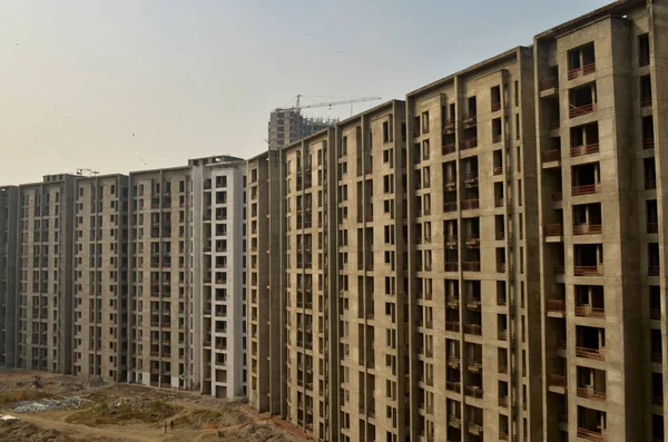 Construção Complexo Construção Residencial Vários Andares Delhi Navi Mumbai Jaipur — Fotografia de Stock