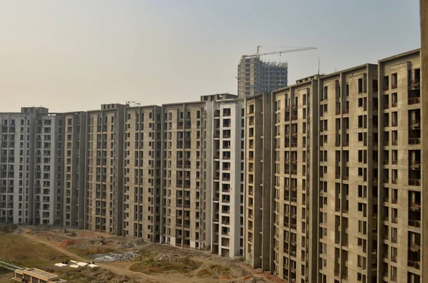 Uppbyggnad Flervåningshus Bostadshus Komplex Delhi Navi Mumbai Jaipur Pune Kolkata — Stockfoto