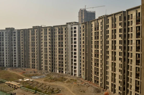 Construção Complexo Construção Residencial Vários Andares Delhi Navi Mumbai Jaipur — Fotografia de Stock