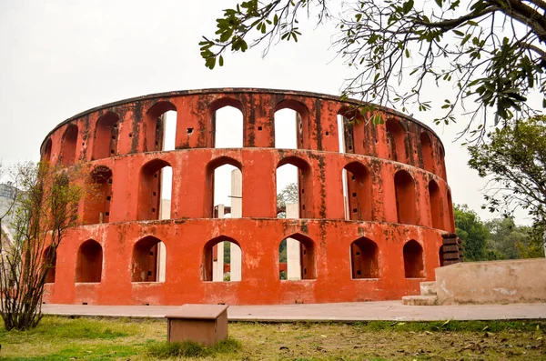 Rama Yantra Den Jantar Mantar Delhi Indien Som Byggdes Maharaja — Stockfoto