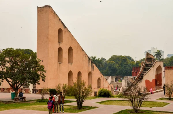 Side View Samrat Yantra Largest Sundial World Jantar Mantar Delhi — Stock Photo, Image