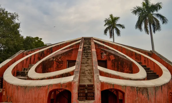 Μπροστινό Πλάνο Της Misra Γιάντρα Στο Jantar Mantar Δελχί Ινδία — Φωτογραφία Αρχείου