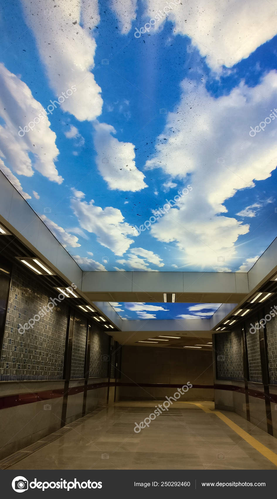 False Sky Wallpaper Newly Opened Palam Delhi Metro Station