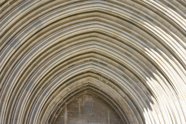 Simple Archivolt Una Entrada Lateral Catedral Girona Catedral Santa Maria —  Fotos de Stock