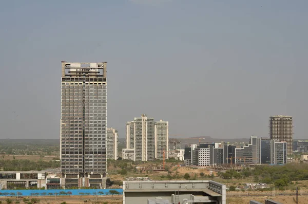 High Rise Office Complex Residential Complex Skyline Delhi Ncr Modern — Zdjęcie stockowe