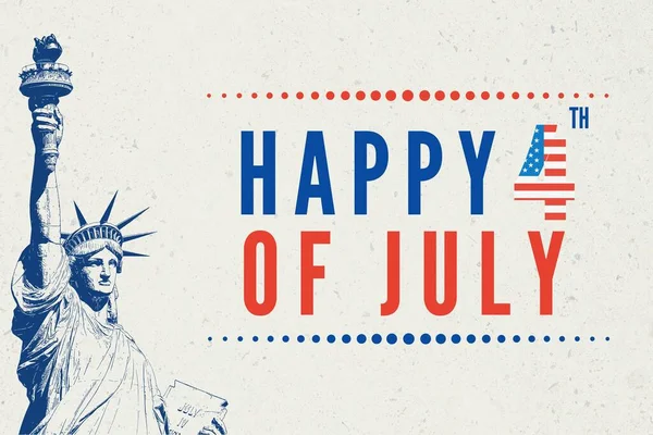 July Independence Day United States America Usa Illustration Day Celebrated — Stock Photo, Image