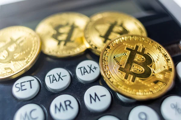 Bitcoin sikke üzerinde bir hesap makinesi