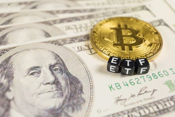 Etf metin üzerinde bir para ile Bitcoin