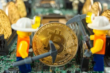 Madencilik cryptocurrency Bitcoin kavramı