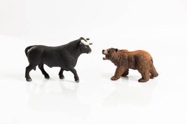 Stok ve boğa ve ayı piyasa konsepti