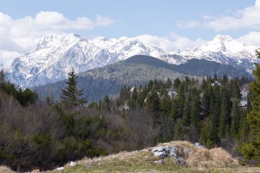 Dağlarda yürüyen adam