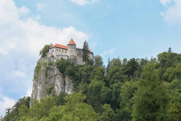 Bled sjön i Slovenien på soliga sommardagen — Stockfoto