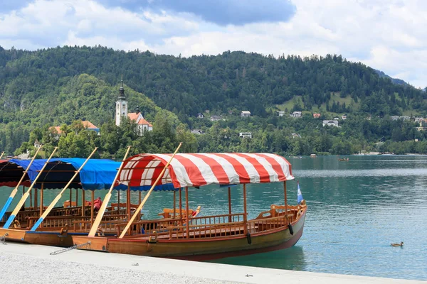 Озеро Блед в Словенії в сонячний день — стокове фото