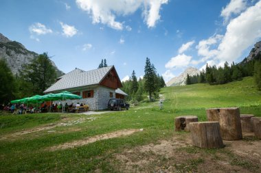 Ljubelj Slovenya üzerinde Zelenica mera