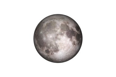 Earths Moon in space