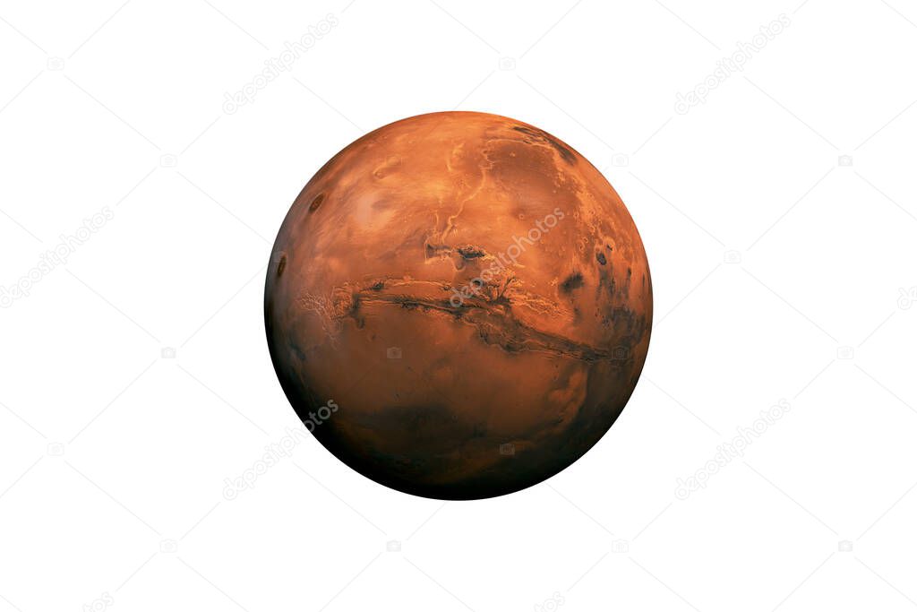 Planet mars in space