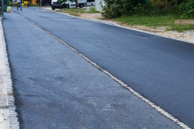 Yeni bir yol inşaatı