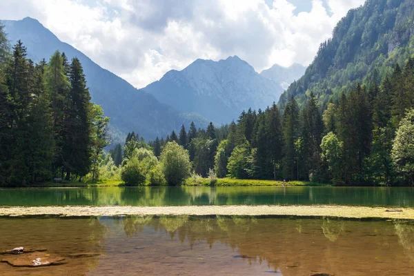 Lago Plansar em Jezersko, Eslovênia — Fotografia de Stock