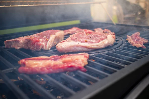 Barbecue in de achtertuin — Stockfoto