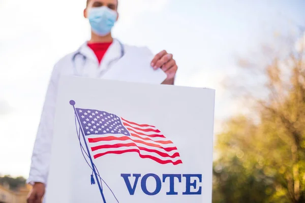 Arztwahl am Wahltag — Stockfoto