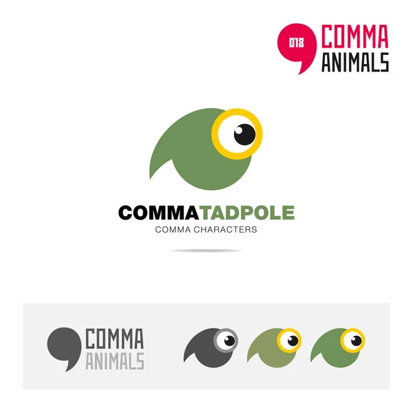 Conjunto Ícones Conceito Animal Tadpole Modelo Logotipo Identidade Marca Moderna Vetores De Stock Royalty-Free