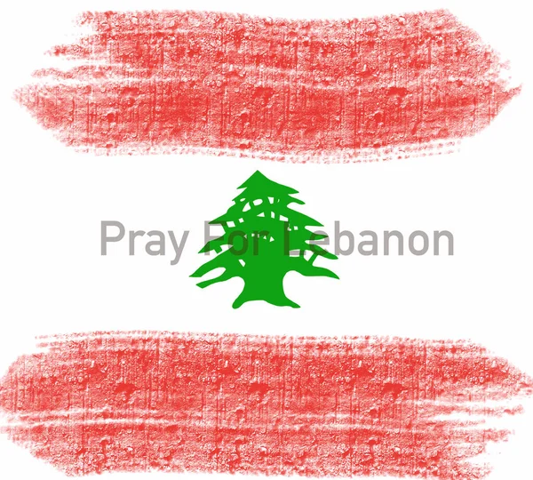 Молитесь Либанон Массивный Взрыв Бейруте Концепция Молитвы Траура Гуманности Мира — стоковое фото