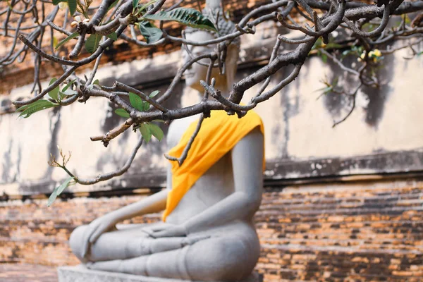 Buda Heykeli Tapınağı Nda — Stok fotoğraf