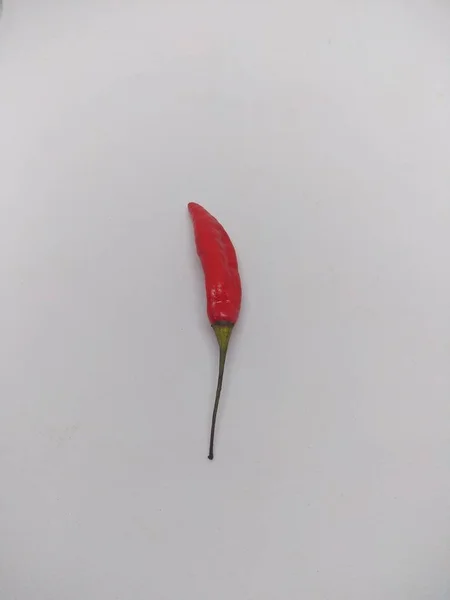 Red Hot Chili Pepper Isolated White Background Organic Chili — Stock Photo, Image