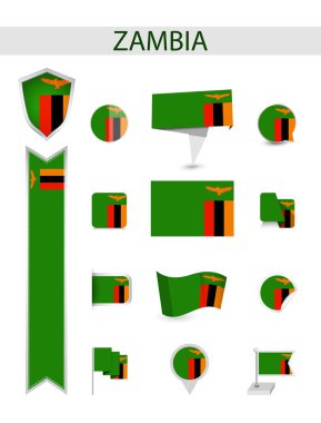 Zambiya düz bayrak toplama