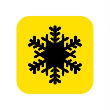 Kar tanesi simge vektör. Vektör çizim.