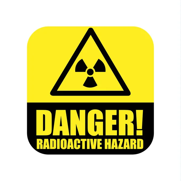 Danger Radiation Icon Vector Vector Illustration — Stock Vector