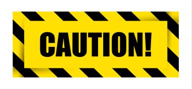 Uyarı işareti simgesi. Vektör çizim.