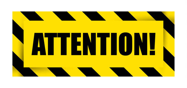 Attention Sign Icon. Vector illustration.