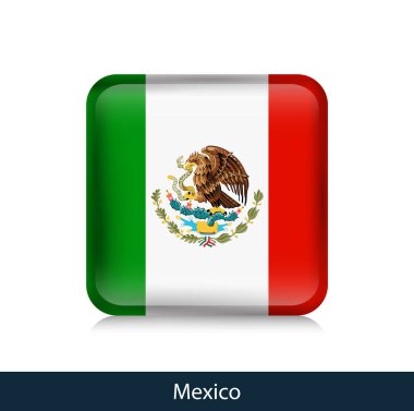 Meksika - kare parlak rozet