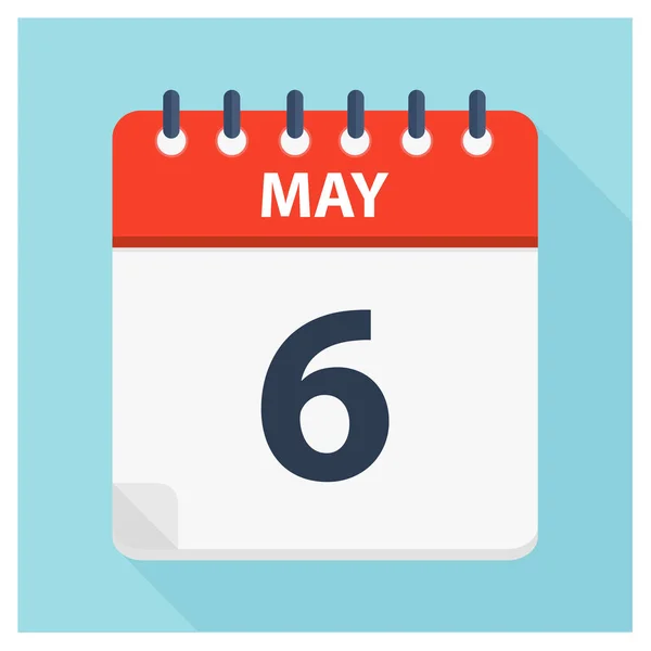 May 6 - Calendar Icon - Calendar design template