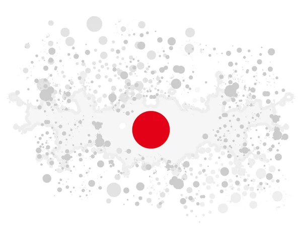 Αφηρημένη Ακουαρέλα Πιτσιλάει Σημαία Της Ιαπωνίας Πρότυπο Για Εθνικό Υπόβαθρο — Διανυσματικό Αρχείο