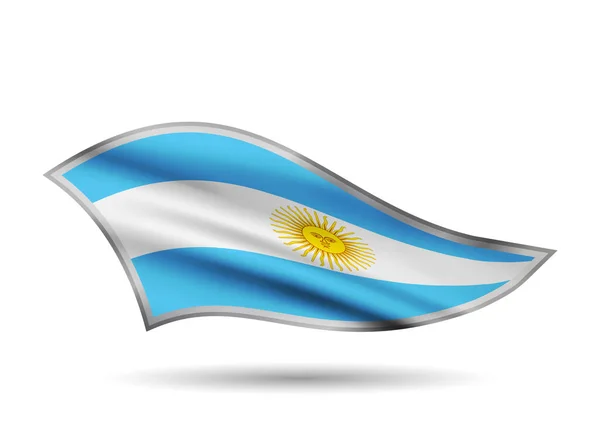 Drapeau Argentine Bande Chapeau Stylisée — Image vectorielle