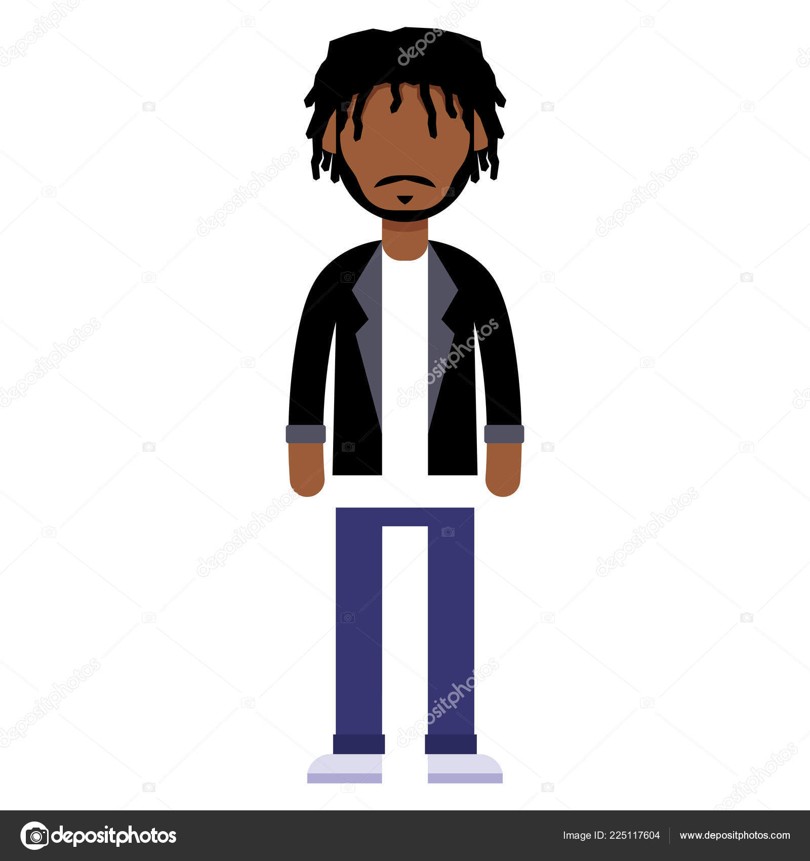 Vector Cartoon Flat Style Young Male Character Isolated Stock Vector Image  by ©Aratehortua #225117604