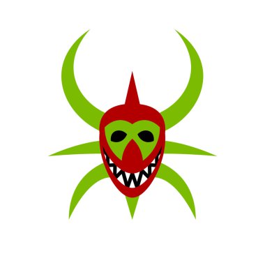 Vektör Carnival Maske Beyaz Arka Plan Üzerinde İzole