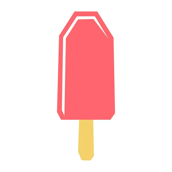 Vektor Cartoon Ice Lolly Icon Isolerad Vit Bakgrund — Stock vektor