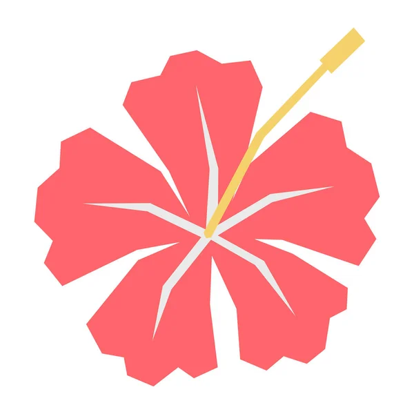 Icône Fleur Bande Dessinée Vectorielle Isolée Sur Fond Blanc — Image vectorielle