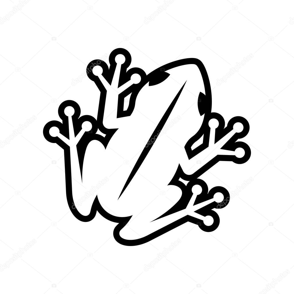 Vector Frog Icon Isolated On White Background