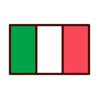 Vektör karikatür Meksika Flag emoji Icon yalıtılmış